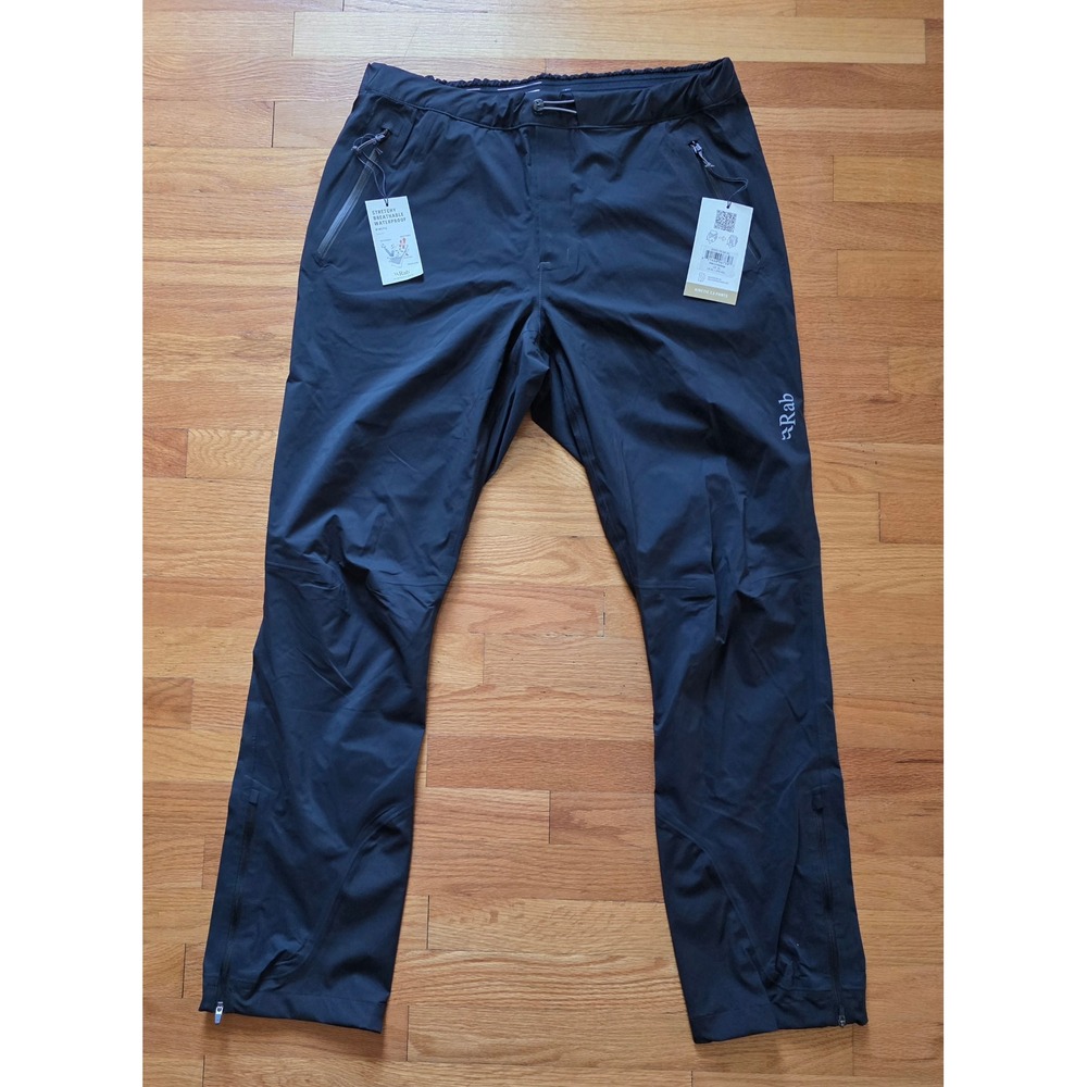 Rab Kinetic 2.0 Pants Mens XL Proflex Technical Alpine Black Hiking Outdoors NWT
